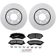 P856A160142 2-Wheel Set Front Brake Disc and Pad Kit, 281 mm QuietCast Series, Includes (1) Brake Pad Set and (2) Brake Disc