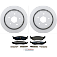 P898160160 2-Wheel Set Rear Brake Disc and Pad Kit, 352.2 mm QuietCast Series, Includes (1) Brake Pad Set and (2) Brake Disc
