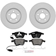 P915521379 2-Wheel Set Front Brake Disc and Pad Kit, 320 mm QuietCast Series, Includes (1) Brake Pad Set and (2) Brake Disc