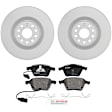P915531413 2-Wheel Set Brake Disc and Pad Kit, 345 mm QuietCast Series, Includes (1) Brake Pad Set and (2) Brake Disc