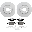 P918150118 2-Wheel Set Front Brake Disc and Pad Kit, 324 mm QuietCast Series, Includes (1) Brake Pad Set and (2) Brake Disc