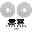 P929481208 2-Wheel Set Front Brake Disc and Pad Kit, 276.8 mm QuietCast Series, Includes (1) Brake Pad Set and (2) Brake Disc