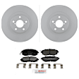 P929481210 2-Wheel Set Front Brake Disc and Pad Kit, 293.3 mm QuietCast Series, Includes (1) Brake Pad Set and (2) Brake Disc