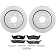 P932201517 2-Wheel Set Rear Brake Disc and Pad Kit, 295.1 mm QuietCast Series, Includes (1) Brake Pad Set and (2) Brake Disc