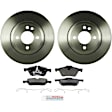 P939150117 2-Wheel Set Front Brake Disc and Pad Kit, 276 mm QuietCast Series, Includes (1) Brake Pad Set and (2) Brake Disc