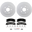 P945160140 2-Wheel Set Front Brake Disc and Pad Kit, 304.7 mm QuietCast Series, Includes (1) Brake Pad Set and (2) Brake Disc
