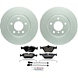 P946151495 2-Wheel Set Front Brake Disc and Pad Kit, 324.8 mm QuietCast Series, Includes (1) Brake Pad Set and (2) Brake Disc
