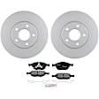 P970201521 2-Wheel Set Front Brake Disc and Pad Kit, 277.9 mm QuietCast Series, Includes (1) Brake Pad Set and (2) Brake Disc