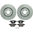 P979521388 2-Wheel Set Front Brake Disc and Pad Kit, 315.7 mm QuietCast Series, Includes (1) Brake Pad Set and (2) Brake Disc