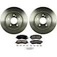 P986360977 2-Wheel Set Rear Brake Disc and Pad Kit, 300 mm QuietCast Series, Includes (1) Brake Pad Set and (2) Brake Disc