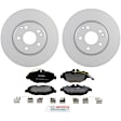 P987360929 2-Wheel Set Front Brake Disc and Pad Kit, 300 mm RWD QuietCast Series, Includes (1) Brake Pad Set and (2) Brake Disc