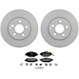 P987360978 2-Wheel Set Front Brake Disc and Pad Kit, 295.5 mm QuietCast Series, Includes (1) Brake Pad Set and (2) Brake Disc