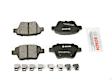 2012 Volkswagen Jetta - Rear Brake Pad Set, With 272 mm Disc., OE Replacement Series