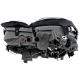 Driver and Passenger Side Headlights, with Bulbs, Halogen, Clear Lens, Chrome Interior, Projector Type
