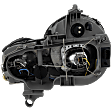 Driver and Passenger Side Headlights, with Bulbs, Halogen, Clear Lens, Chrome Interior, Projector Type