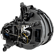 Driver and Passenger Side Headlights, with Bulbs, Halogen, Clear Lens, Chrome Interior, Projector Type