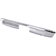 Rear Bumper, Chrome, Without Mounting Brackets, Base Model