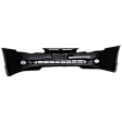 Front Primed Bumper Cover, LS/SS Models, Without Parking Aid Sensor Holes, Without Fog Light Holes, With Emblem Provision, CAPA Certified