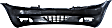 Front Upper - Textured; Lower - Primed Bumper Cover, 4 Cyl., 2.4L Engine