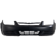 Front Primed Bumper Cover, Base/LS/LT Models, With Emblem Provision, Without Fog Light Holes