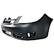 Front Primed Bumper Cover, LT Model, 4 Cyl., 2.2L Engine, With Fog Light Holes, With Emblem Provision, For Models Without Luxury Package, CAPA CERTIFIED