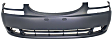 Front Primed Bumper Cover, 4 Cyl., 1.6L Engine, With Fog Light Holes, Without Parking Aid Sensor Holes, CAPA CERTIFIED