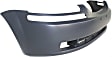 Front Primed Bumper Cover, 4 Cyl., 1.6L Engine, With Fog Light Holes, Without Parking Aid Sensor Holes, CAPA CERTIFIED