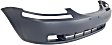Front Primed Bumper Cover, 4 Cyl., 1.6L Engine, With Fog Light Holes, Without Parking Aid Sensor Holes