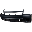 Front Primed Bumper Cover, with Fog Light Holes, without Parking Aid Sensor Holes, Sport Utility, For Models without Off Road Package, CAPA Certified