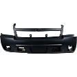 Front Primed Bumper Cover, with Fog Light Holes, without Parking Aid Sensor Holes, Sport Utility, For Models without Off Road Package, CAPA Certified