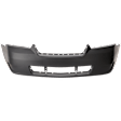 Front Primed Bumper Cover, Without Parking Aid Sensor Holes, Without Fog Light Holes