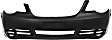 Front Primed Bumper Cover, Convertible/Sedan, Without Fog Light Holes, CAPA Certified