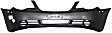 Front Primed Bumper Cover, Convertible/Sedan, Without Fog Light Holes, CAPA Certified