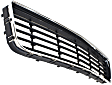 Front Bumper Grille, Chrome Shell with Gray Insert