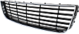 Front Bumper Grille, Chrome Shell with Gray Insert, CAPA CERTIFIED