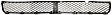Front, Lower Bumper Grille, Black, 4 Cyl., 2.4L Engine