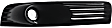 Front, Driver Side Fog Light Trim, Primed