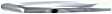 Front, Passenger Side, Upper Bumper Trim, Chrome
