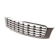 Grille Assembly, Chrome Shell with Painted Gray Insert