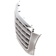 Grille Assembly, Chrome Shell with Painted Gray Insert