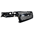 Grille, Textured Gray, 2-piece Design, without Center Bar, with Emblem Provision