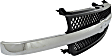 2001-2002 Chevrolet Silverado 2500 HD - Grille, Painted Black Shell and Insert, For Models with Chrome Center Bar and Emblem Provision