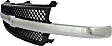 2001-2002 Chevrolet Silverado 2500 HD - Grille, Painted Black Shell and Insert, For Models with Chrome Center Bar and Emblem Provision