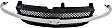 2001-2002 Chevrolet Silverado 2500 HD - Grille, Painted Black Shell and Insert, For Models with Chrome Center Bar and Emblem Provision