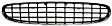 Grille, Chrome Shell with Painted Black Insert, without Emblem Provision, Sedan