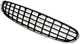 Grille, Chrome Shell with Painted Black Insert, without Emblem Provision, Sedan