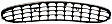 Grille, Chrome Shell with Painted Black Insert, without Emblem Provision, Sedan