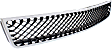 Front Bumper Grille, Chrome Shell with Black Insert, CAPA CERTIFIED