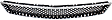 Front Bumper Grille, Chrome Shell with Black Insert, CAPA CERTIFIED