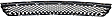 Front Bumper Grille, Chrome Shell with Black Insert, CAPA CERTIFIED